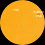 Sunspot AR3141 has a 'beta-gamma' magnetic field that harbors energy for M-class solar flares. [Photo courtesy of NASA SDO/HMI]
