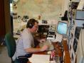 KC5YKX banging it out on Sunday in the 2003 ARRL SS Phone. 