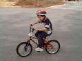 This was the really big event of the contest weekend, my 4 year old "Jon-Jon" learning to ride his bike without training wheels!