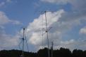 Antenna farm for K4LVV's 3-hour operation in Ky (EM87).