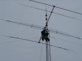 That is me (KB5KNF) fixing the antenna that I ended up using for the DX Contest.