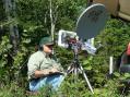 Even though I'm "in the weeds" in this picture, signals were decidedly <b>not</b> weak from here in EN46AU (Kitchigammi Park) to EN57vk (Great Sand Bay), 291 Km.