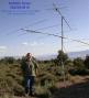 Here I am standing next to the antenna stack along with a nice view of the desert looking towards Southern California.