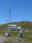 Turning the beam.  74 meter hill to the West in the background.