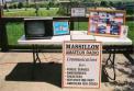 The Information Table greeted guests to our Field Day site.