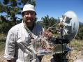Very happy after extending the 47 GHz world record with Gary AD6FP.