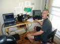Jason K8ZIZ at the 144/432 desk