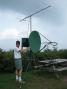N2UO operating from Camelback Mountain, PA. 20 W into a 40 inch dish. The antenna was very sharp, but all contacts were easy after I set my azimuth with the Packrat's W3CCX beacon.