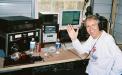 W4ATL is ready to get back on the air Sunday morning after a short break to visit with W3WW and his XYL who dropped by from FL to see the station.  Photo by W3WW.