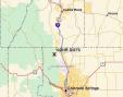 Map showing the location of QRP portable operation from Mt Herman, DM79mb, Colorado.