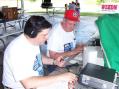 <a href="http://hotarc.org/"><b>HOTARC</b></a> set up their 2006 FD operation at <a href="http://hotarc.org/maps/field_day_site.htm">Hewitt Park</a>, in Hewitt TX. One of our HF stations operated under a pavilion, with our reliable home-made 40-meter vertical (35 feet of conduit) mounted atop the pavilion roof. (What a great ground plane!) Here <b>KC5NT</b> operates while <b>KD5SMC</b> enters the QSO into the logging program.
<br /><br /><i>(Click images to enlarge. Photos taken by AC5CV, K5WAR, W5JRM, and KD5SMC.)</i>