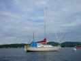 DIPOLE STRUNG BETWEEN OUTRIGGER POLES
