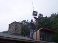10-70 President Paul Beshlian/KC2CJW installs the NTS/Talk in repeater antenna putting the final touches as FD-2006 kicks off to a fast start.