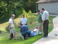 AE4XO making his first contact -- too bad it was with the ground first!