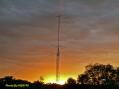 Sunset on the six meter stack