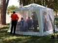 One of three PVARC stations in tents