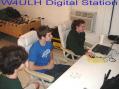 Part of the digital crew at W4ULH - Florence Amateur Radio Club from left to right - Greg - KI4GFH, Cameron - KI4PTK and Ashley - KI4FFX