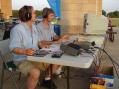 Dave Formet KD5JWC (L) and Mike Harang K5MMH (R) operating the 2nd. CW station.