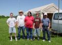 From left to right:
Ray Scott (N4RAJ)
Terry Scott (NV8E)
Herman Tibbs (KC8VJD)
Joshua Tibbs (no call yet)
Rick Botos (KC8MVK)
Dave Hendricks (N8HSO-not pictured)