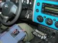 Rig:  Kenwood TS480SAT and a QRP straight key.
Ant: hamstick
Vehicle: Toyota FJ Cruiser 4x4