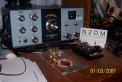 Vintage 1976 HW-101 with NyeViking key and homebrew key at N2DM