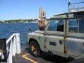On the ferry heading to Prudence Island.