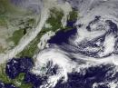 Hurricane Sandy -- now a Category 1 storm -- approaches the East Coast of the United States. [Photo courtesy of NOAA]