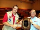 Brian Short, KC0BS, receives the ARRL's Instructor of the Year Award.
