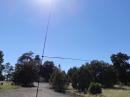 My AO-7 "mode A" receive antenna for 10m - Buddipole dipole, with one side mounted vertically and the other horizontally. 