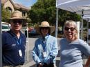 Brian Tanner - AG6GX (left) GOTA station captain, Mary Tanner - KI6GCX (center) and Rodna Presley - KJ6GVQ (right) worked the public information table.