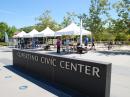 Cupertino Civic Center Plaza where CARES set up and operated for Field Day.