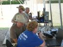 Mary Whitfield makes her first QSO at the K0W GOTA station