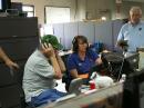 Janice (KD5YCZ) operating, David (WD5M) logging, Greg (KB5GLV) supervising.