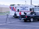 Outside our HQ, the Elkhart Co. Command Center.