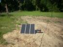 Solar Powered Battery Charging Setup