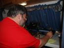 Jim N8AU operating the Satellite station.