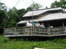 Steve, K4EU, Tom, WA0RWL, Jerry, KE4NHP, John, WA4QMQ, and Mary at "Mutton Top," our Field Day site in the Shenandoah Valley atop the Blue Ridge.