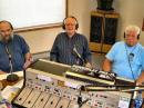Hamming it up on the broadcast band. AL2B, KL7RHJ &amp; KL7XJ on KSRM radio talk show "Sound-Off" with host KL7WP(behind the camera)