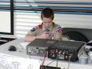 Boy Scout Mitchell Kittle operating the GOTA station. He is now signed up for the MCRC License Class next September