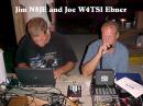 Brothers Jim (N8JE) and Joe (W4TSI) Ebner operating  together during Field Day 2004