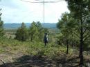 Steve, WD9FJL, putting finishing touches on 15 mtr beam