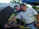 Paul K4IRT and Robert KF4JOD cooking for a lot of hungry hams