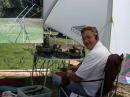 Chris -- KJ6ZH readies for the next satellite pass.