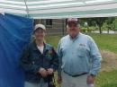 Poulsbo City Concilwoman Kathryn Quade with FD Chair Bill Frazier, W7ARC.