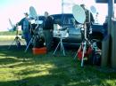 KD0JI, WA2VOI, and WA8VPD, setup on Mt. Brockway, EN67al.