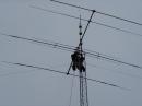 That is me (KB5KNF) fixing the antenna that I ended up using for the DX Contest.