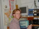 (KB5KNF) at the controls of the Radio.  Using Yaesu FT-990 Hooked up to a Cushcraft tri-bander,G5RV 80 meter dipole, and 40 meter dipole at 60 feet from ground.