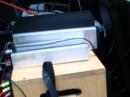 Equipment rack rear seat: 3456 transverter+ brick front, 10G portable station far back