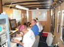 Busy working stations?? Front to back, Roy KM4OR, Sam K4SCM, Barry N2NVP and Mike W4PT.