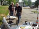 SM/NNJ Bill Hudzik W2UDT and SEC Steve Ostrole sign visitors registry book.  They do a great job in the NNJ section traveling over 300 miles to visit field day sites this year.